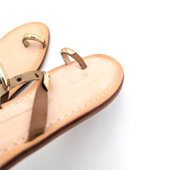 Dolce Vita Wink Toe-Ring Slide Flat Sandals Saddle Leather Size US8.5 EU39 - Picture 12 of 12